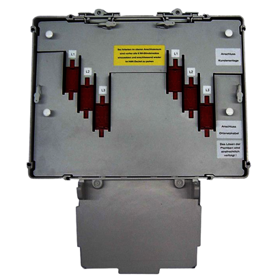 Service entrance box 2x3xNH00,feeding box 1x3xNH2, extensionbox 2x3xNH00